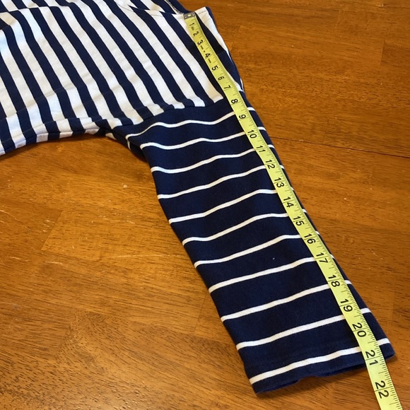 J. Crew Womens Sz M Navy Ivory Nautical Stripe Ponte Mini Shift Dress Colorblock - Picture 13 of 13